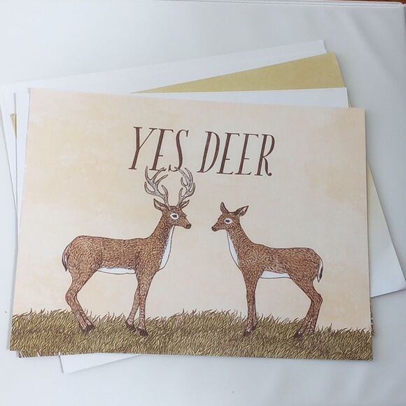 Set of Five Double-sided Frida Clements Animal Pun Prints - Picture 1 of 11